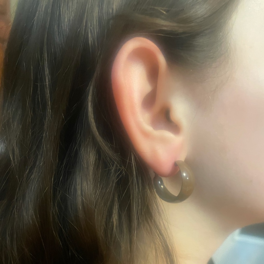 Brown Hoop Earrings